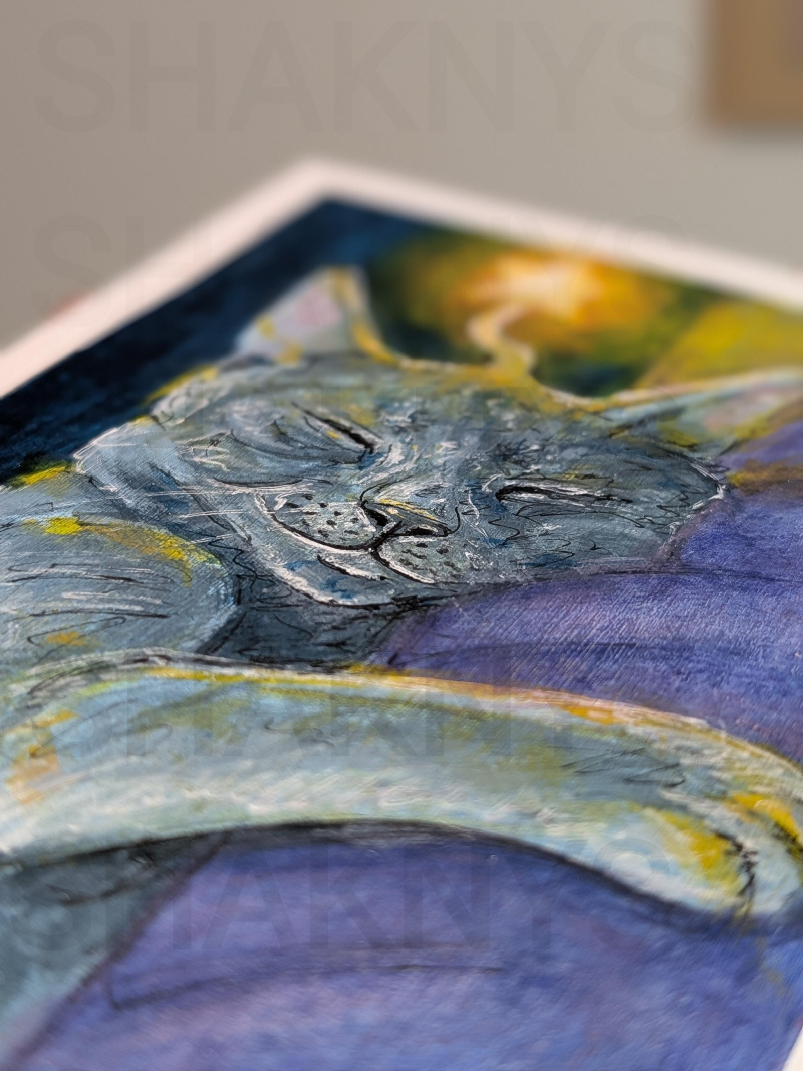 “Starry Cat #1” - Giclée Print (Copy) - Image 3